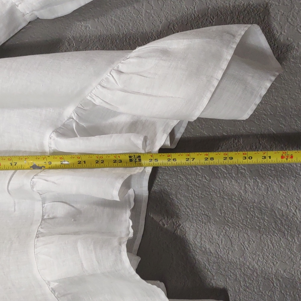 MARTCH POINT BLOUSE,100%LINEN, Size S. - Picture 12 of 17